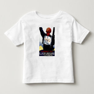 poster voor reclame voor de Olympische Winterspele Kinder Shirts