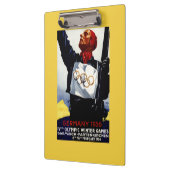 poster voor reclame voor de Olympische Winterspele Klembord (Links)