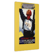 poster voor reclame voor de Olympische Winterspele Klembord (Rechts)