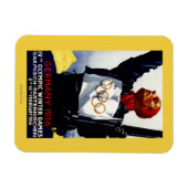 poster voor reclame voor de Olympische Winterspele Magneet (Horizontaal)