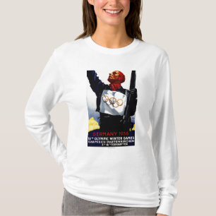 poster voor reclame voor de Olympische Winterspele T-shirt