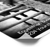 Poster voor reclame voor paarden (Hoek)