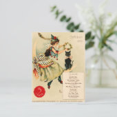 Poster voor reclame voor zwarte katten Briefkaart (Staand voorkant)