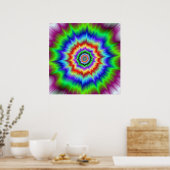Poster voor regenboogexplosie (Keuken)