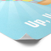 Poster voor regenbooghete luchtballonwandbekleding (Hoek)