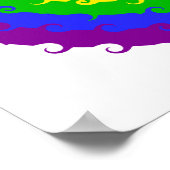 Poster voor regenboogwielen (Hoek)