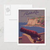 Poster voor reisbevordering 2 briefkaart (Voorkant / Achterkant)