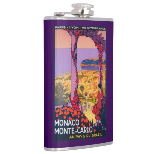 Poster voor reispromotie heupfles (Rechts)