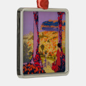 Poster voor reispromotie metalen ornament (Rechts)