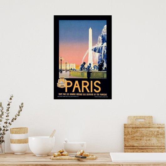  Poster voor reisreclame in Parijs (Keuken)