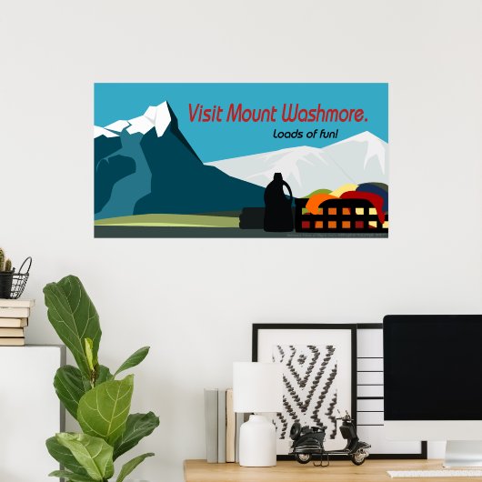 Poster voor reiswasserij, medium (Thuiskantoor)