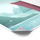 Poster voor reizen door Noorwegen (Hoek)