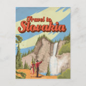 Poster voor reizen door Slowakije Briefkaart (Voorkant)