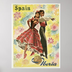 Poster voor reizen door Spanje