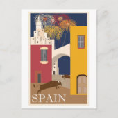 Poster voor reizen door Spanje Briefkaart (Voorkant)