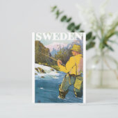 Poster voor reizen door Zweden Briefkaart (Staand voorkant)