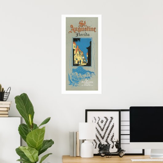  Poster voor reizen en kunst in Sint-Augustinus Fl (Thuiskantoor)