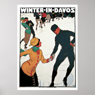 Poster voor reizen in Davos