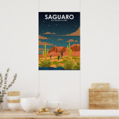 Poster voor reizen in het nationale park Saguaro (Keuken)