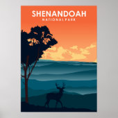 Poster voor reizen in het nationale park Shenandoa (Voorkant)
