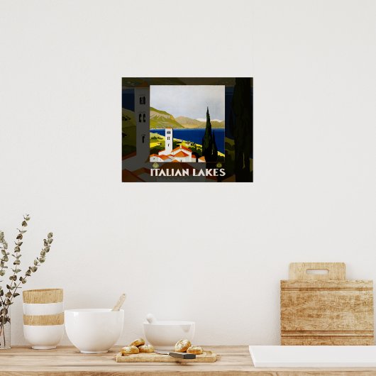 Poster voor reizen in Italië (Keuken)