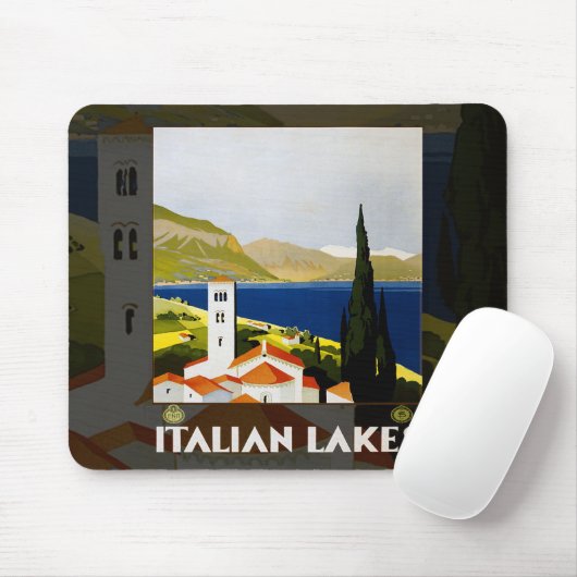 Poster voor reizen in Italië Muismat (Met muis)