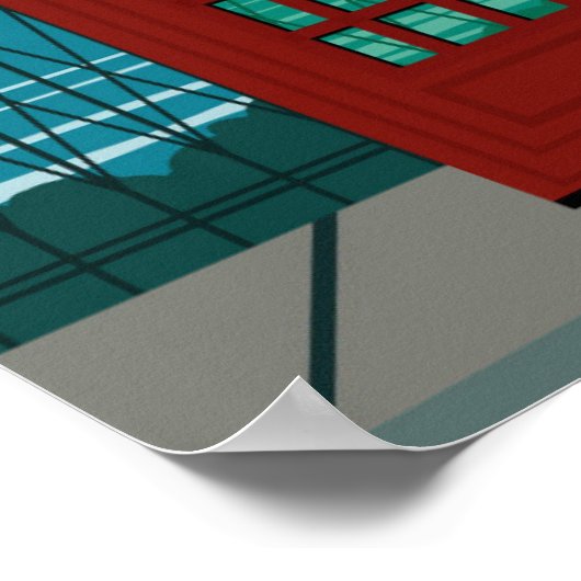 Poster voor reizen in Londen (Hoek)