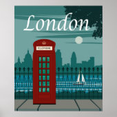Poster voor reizen in Londen (Voorkant)