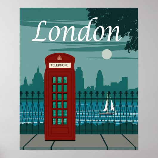Poster voor reizen in Londen (Voorkant)