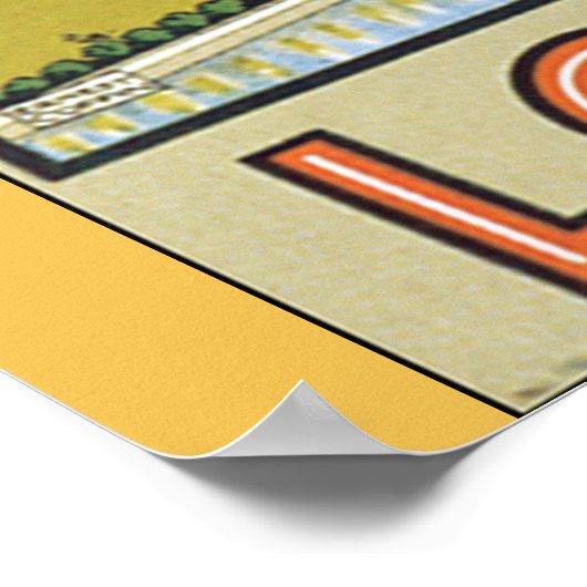 Poster voor reizen in Londen (Hoek)