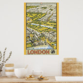 Poster voor reizen in Londen (Keuken)