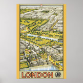 Poster voor reizen in Londen (Voorkant)