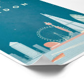 Poster voor reizen in Londen (Hoek)