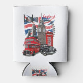 Poster voor reizen in Londen Blikjeskoeler (Voorkant)