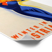 Poster voor reizen in Oostenrijk (Hoek)