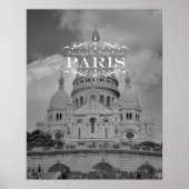 Poster voor reizen in Parijs: Sacre Coeur (Voorkant)