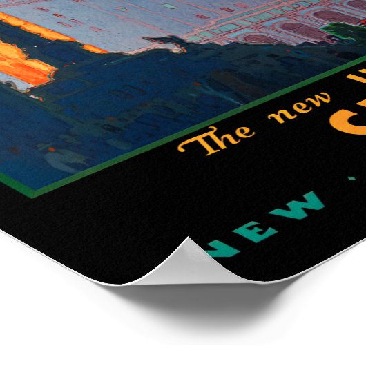 Poster voor reizen met een jaar of met een jaar (Hoek)