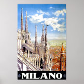  Poster voor reizen met Milano (Voorkant)