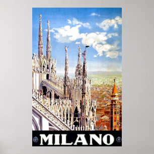  Poster voor reizen met Milano