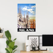  Poster voor reizen met Milano (Thuiskantoor)