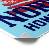 Poster voor reizen met Noorwegen, teruggezet (Hoek)