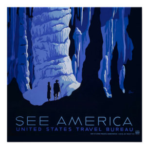 Poster voor reizen met reisafdruk