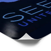 Poster voor reizen met reisafdruk (Hoek)