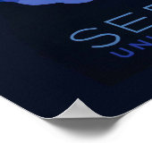 Poster voor reizen met reisafdruk (Hoek)