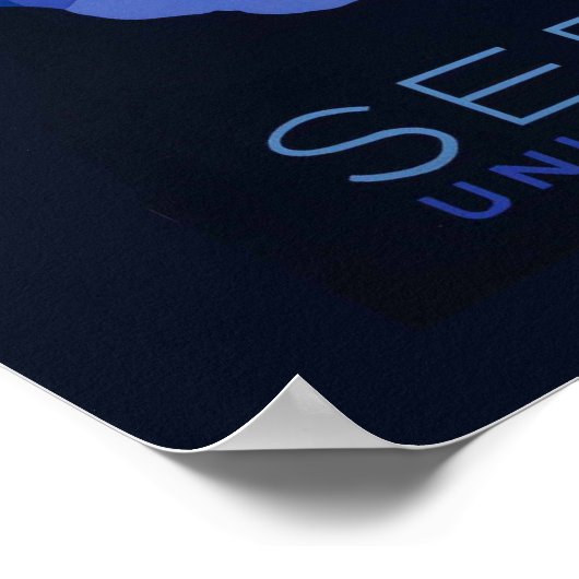 Poster voor reizen met reisafdruk (Hoek)