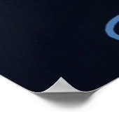 Poster voor reizen met reisafdruk (Hoek)