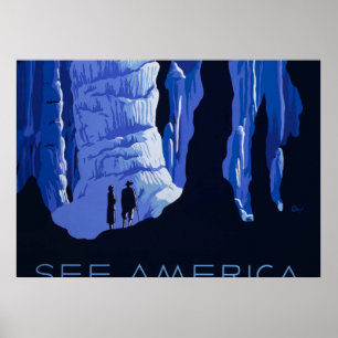 Poster voor reizen met reisafdruk