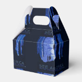 Poster voor reizen met reisafdruk bedankdoosjes (Achterkant)