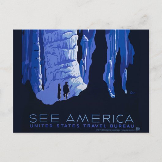 Poster voor reizen met reisafdruk briefkaart (Voorkant)