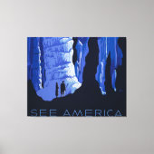 Poster voor reizen met reisafdruk canvas afdruk (Voorkant)